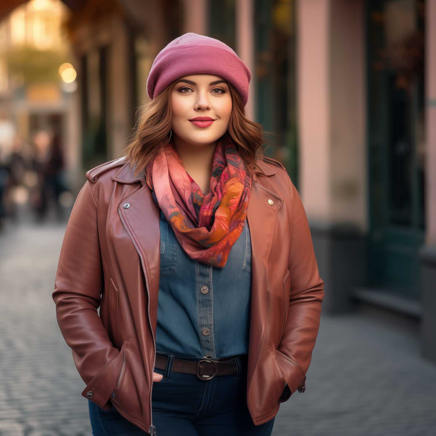 How to Wear a Plus Size Leather Jacket with Style!