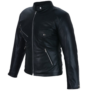 Elana Black Leather Jacket