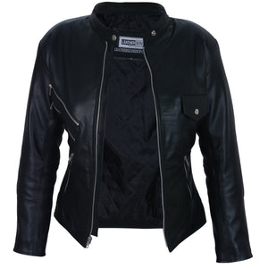 Elana Black Leather Jacket