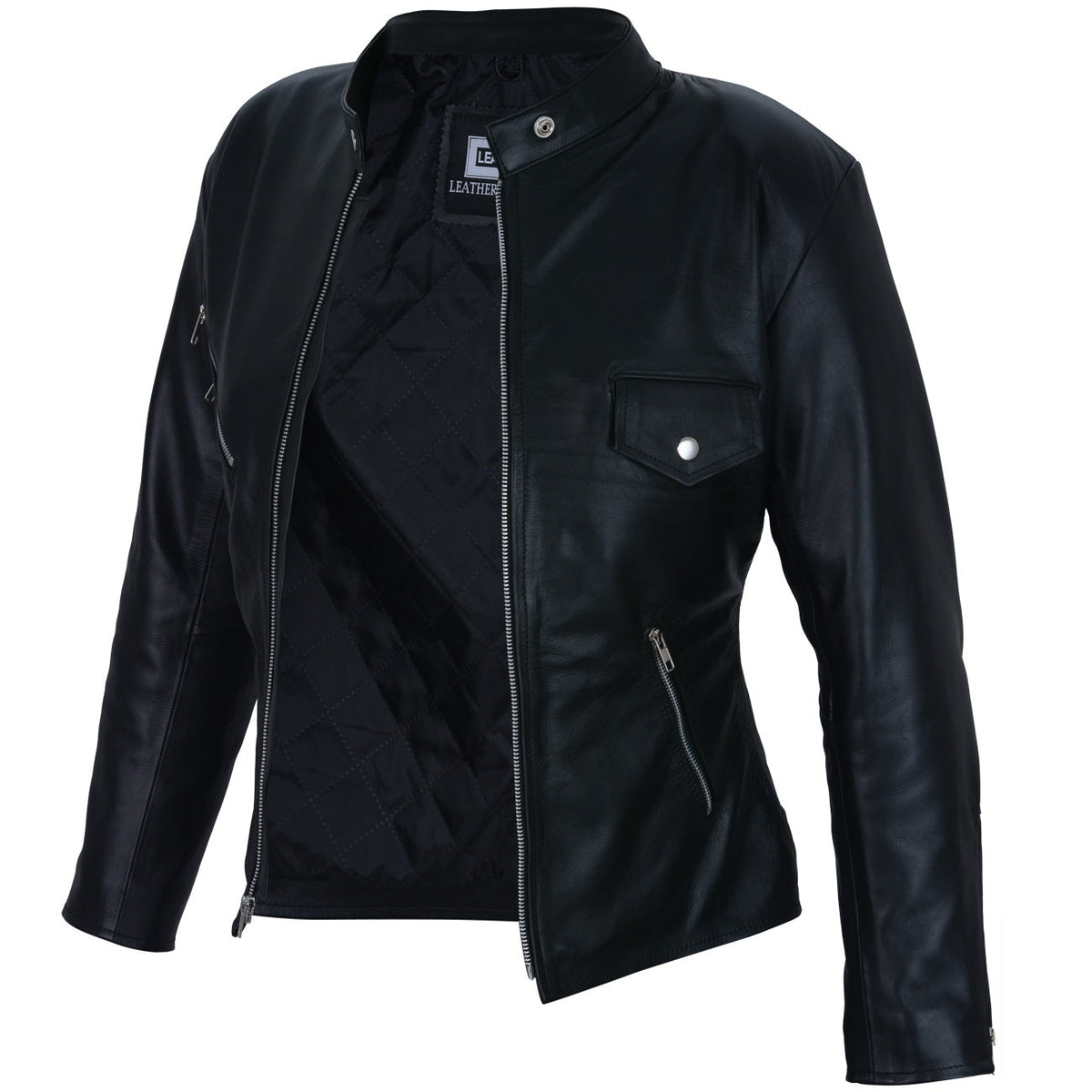 Elana Black Leather Jacket