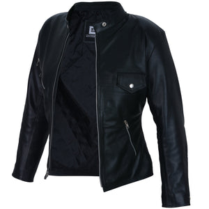 Elana Black Leather Jacket