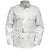 Unisex White Belted Genuine Leather Jacket with Front Pockets