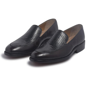 snake skin leather shoes for men