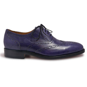 Purple Oxford Leather Shoes