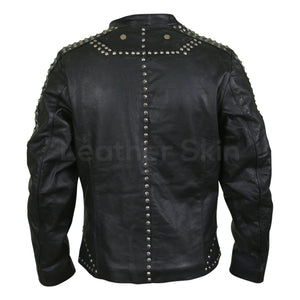 leather jacket for mens spiked studs