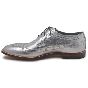 metallic leather shoes for men