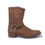 Brown Biker Leather Boots