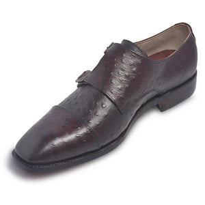 ostrich shoes in monk strap style