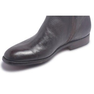 black boots with zippers for men