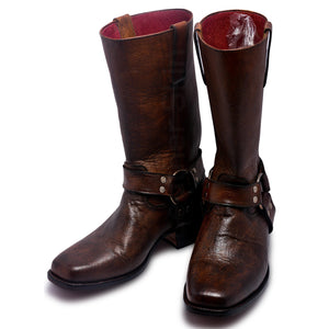 mens riding boots with metal hoops
