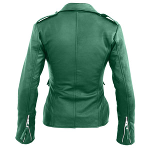 Green Brando Genuine Leather Jacket
