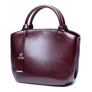 Women Vintage Rich and Premium Faux-Leather Women Tote Bag with Leather Tag