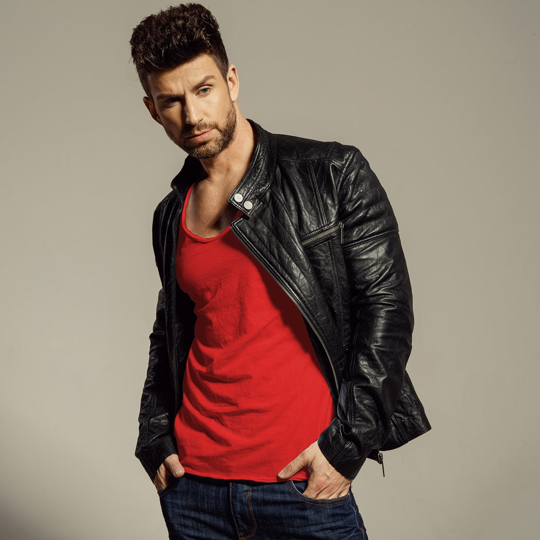 Impressive Red and Black Outfits for Guys - Leather Skin Shop Impressive Red and Black Outfits for Guys - Leather Skin Shop