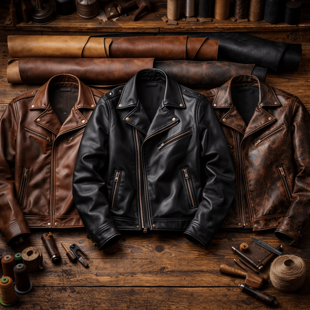 Best Leather Types for Custom Leather Jackets