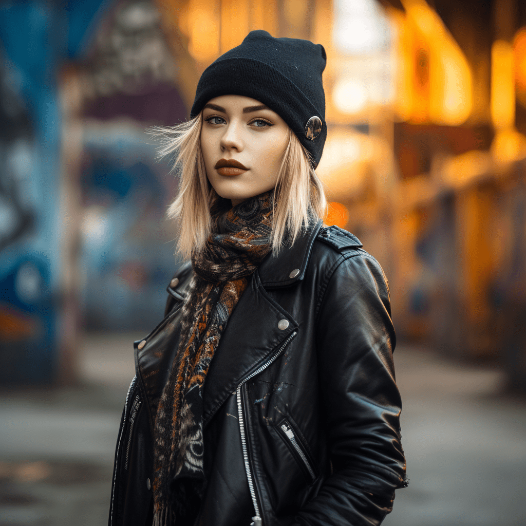 Womens black leather sales jacket with hood