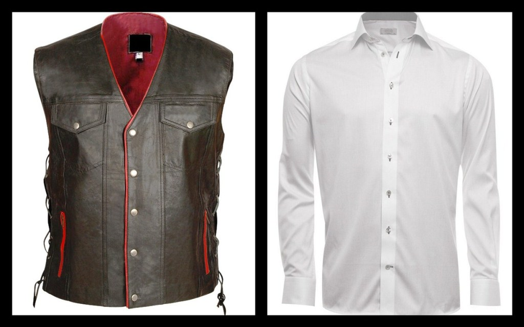 gun club leather vest