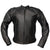 black motorcycle leather jacket