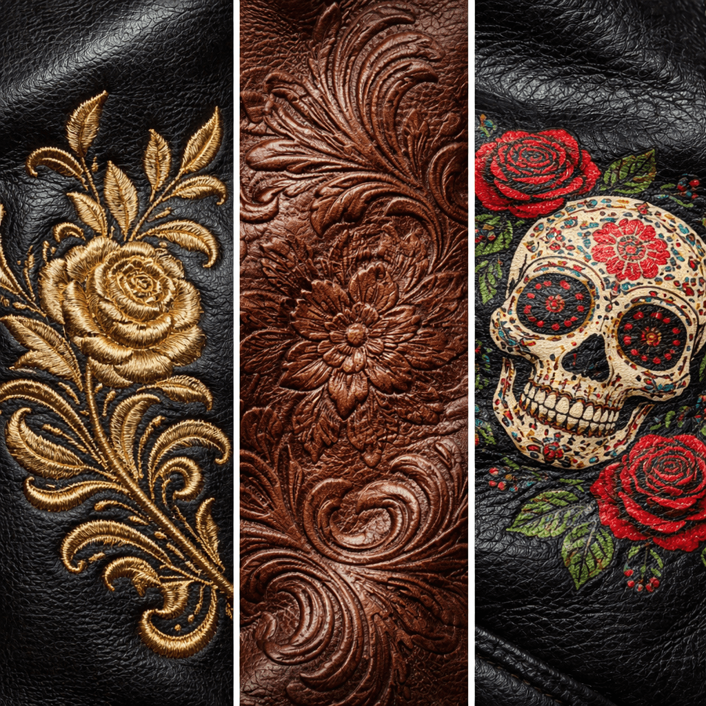Embroidered vs Embossed vs Printed Leather Jackets: What is the Difference?
