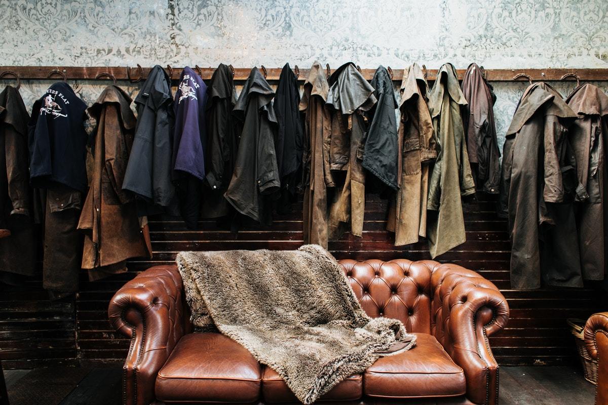 distressed leather jacket
