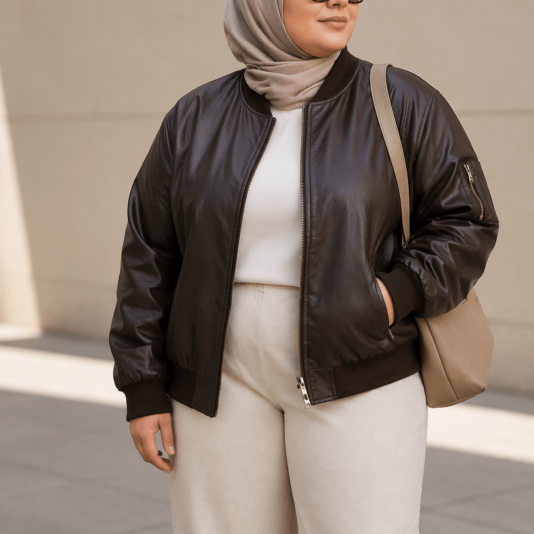 Plus Size Leather Bomber Jackets: Fit, Colors & Styling
