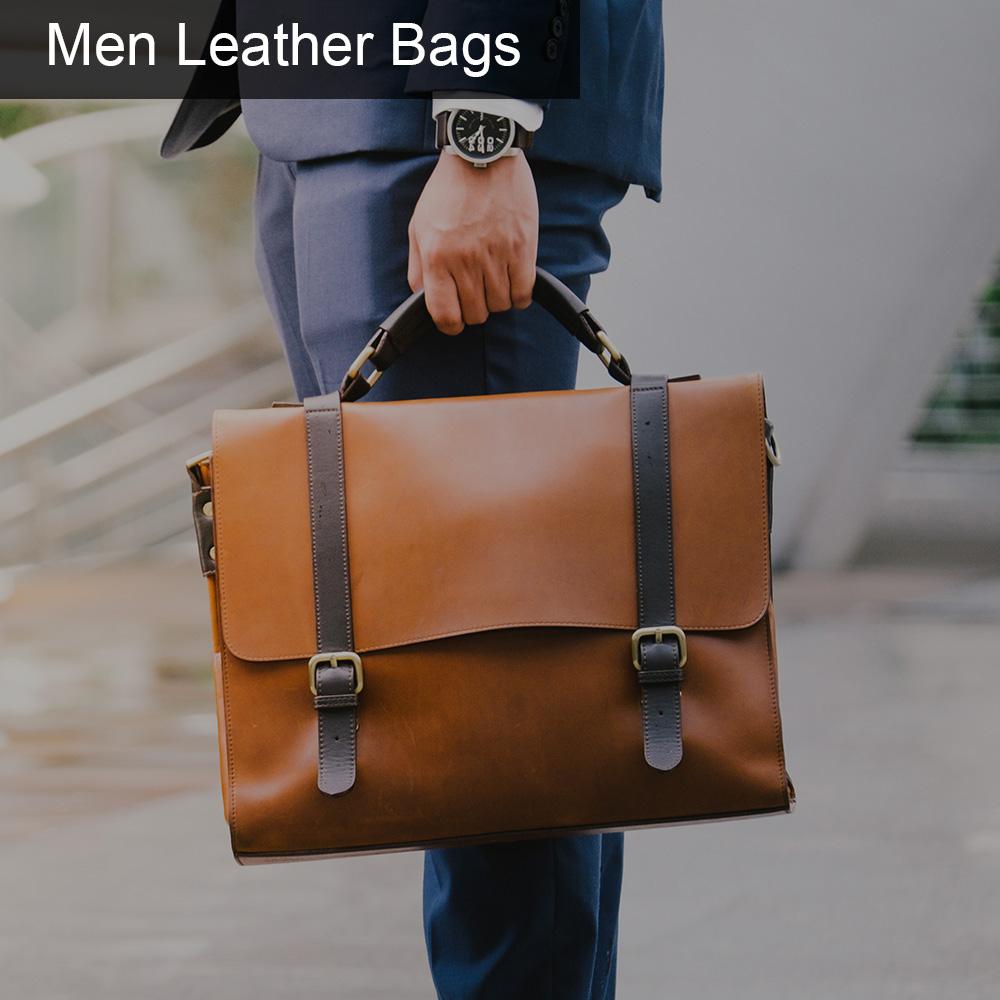 Maverick – Leather Clutch Wristlet Hand Bag for Men, Chocolate –  BeaverCraft Tools