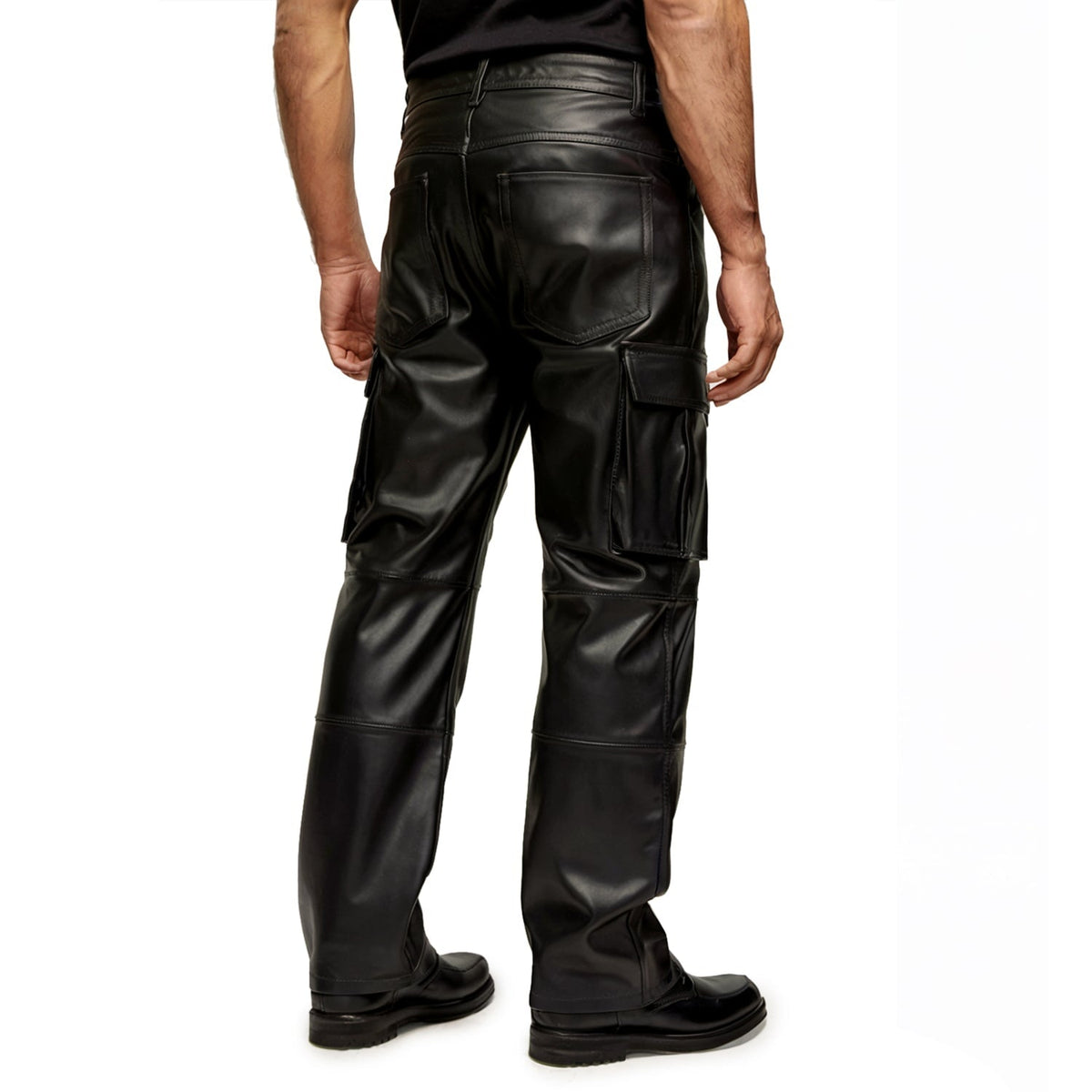 Duke Cowhide Leather Cargo Pants