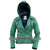 NWT Green Brando Hooded Hood Women Ladies Genuine Leather Jacket - All Sizes
