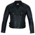 Ava Black Double Breasted Leather Jacket