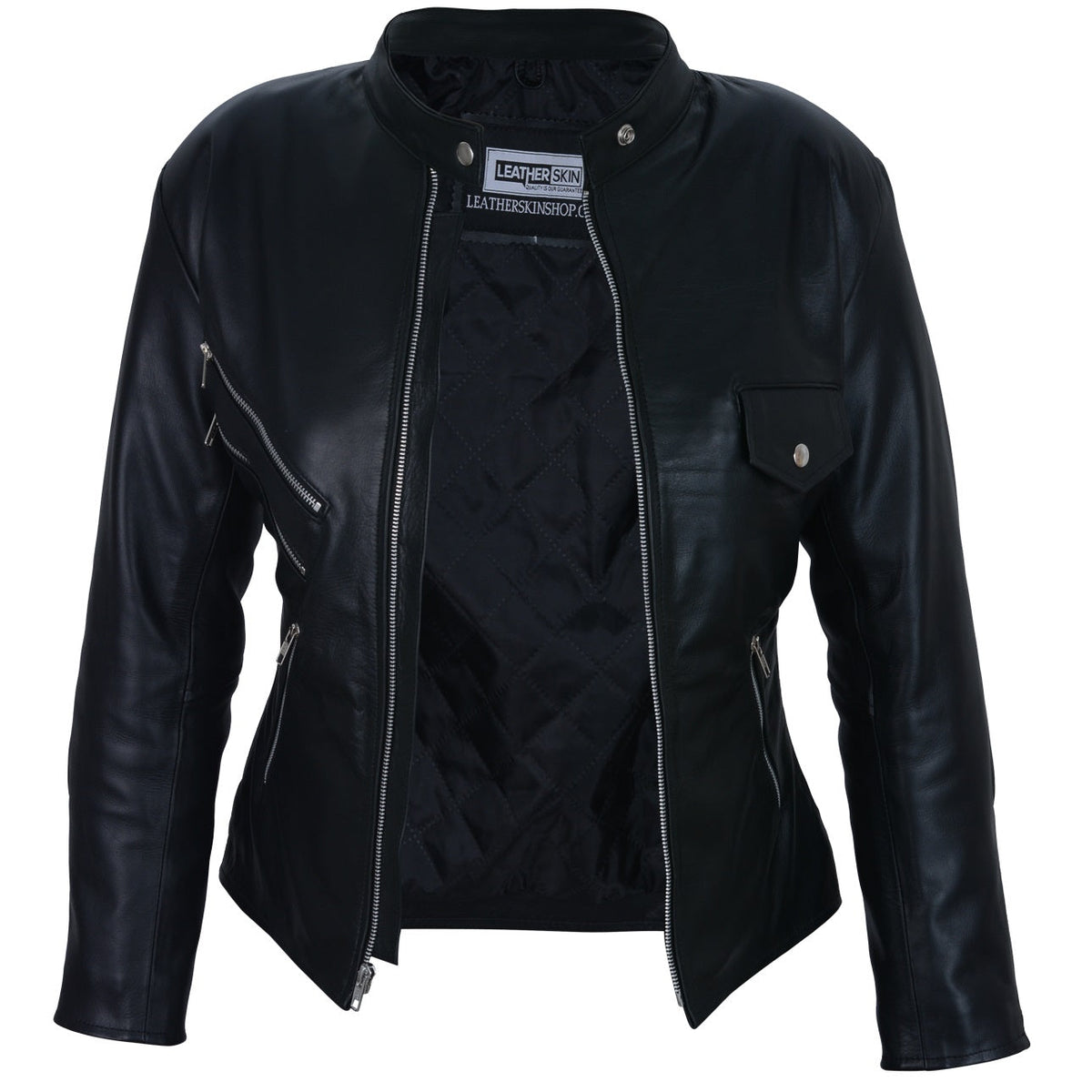 Elana Black Leather Jacket
