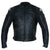 Black Leather Motorcycle Jacket - Protective Armor Leather Biker Moto Jacket Men