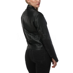 Black Minimalist Leather Jacket