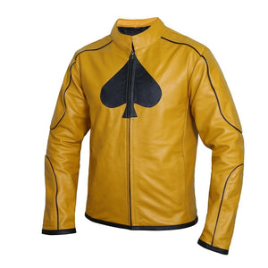 Classy Dijon Mustard Yellow leather jacket
