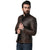 Justin Dark Brown Quilted Leather Jacket