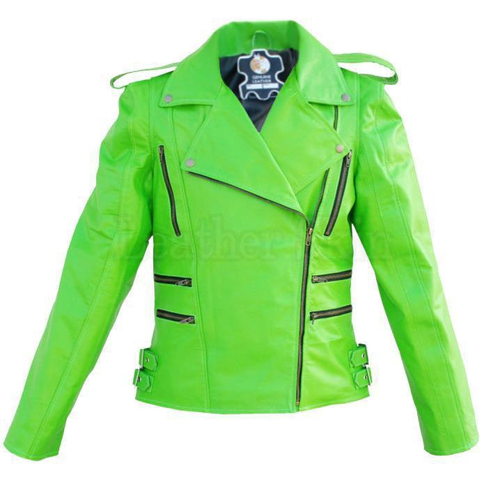Gearswears Men's Green Leather Jacket - Classic Style, Genuine Leather  Jacket