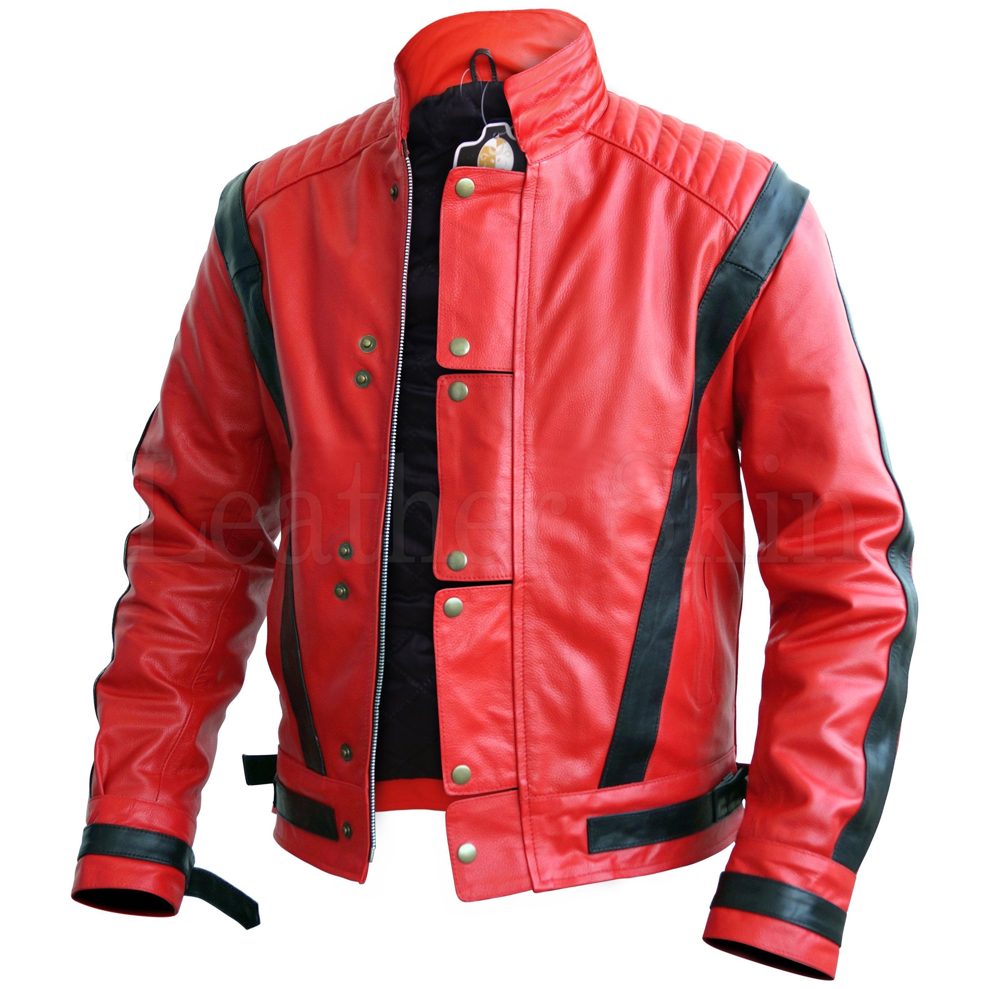 Michael Jackson Red Thriller Genuine Leather Jacket