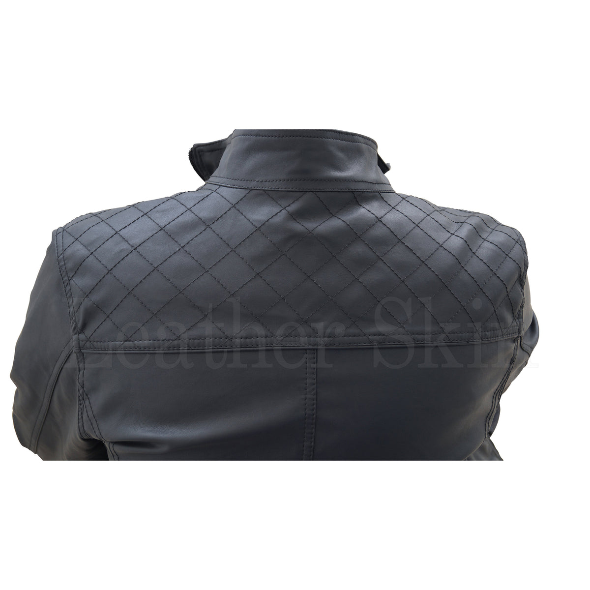 Diamond Quilted Stitching for Leather Jacket Shoulders