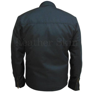 Black Corduroy Jacket for Men (Back)