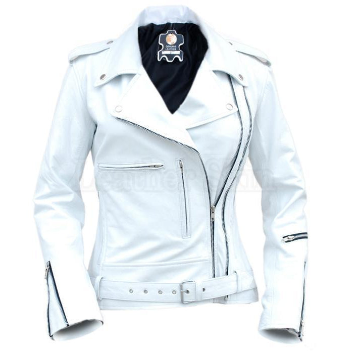 Sloane Peterson Ferris Bueller's Day Off Mia Sara White Fringe Leather  Jacket | eBay