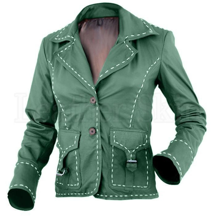 Full Sleeve Women Green Denim Jacket at Rs 195/piece | Ladies Denim Jackets  in New Delhi | ID: 27566175212