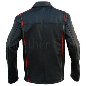 Black Real Leather Jacket for Men