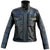 Women Black Leather Jacket with Long Collars
