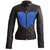 Leather Skin Women Shoulder Quilted Blue Love Heart Genuine Leather Jacket