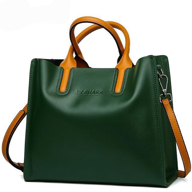 Leather tote crossbody bag Clearance