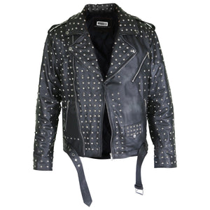 Marlon Black Brando Genuine Leather Jacket