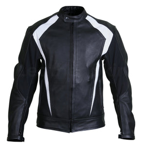 black jacket with white stripes mens