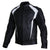 black biker jacket with perforation