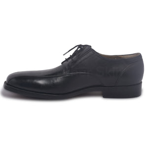 mens black derby genuine leather shoes