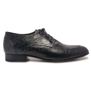 Men Leather Shoes with Crocodile Pattern