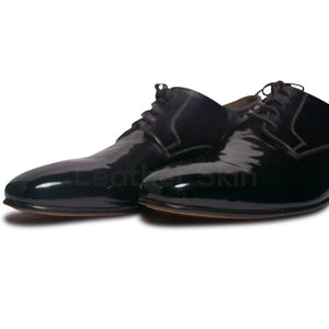 Black Glossy Leather Shoes