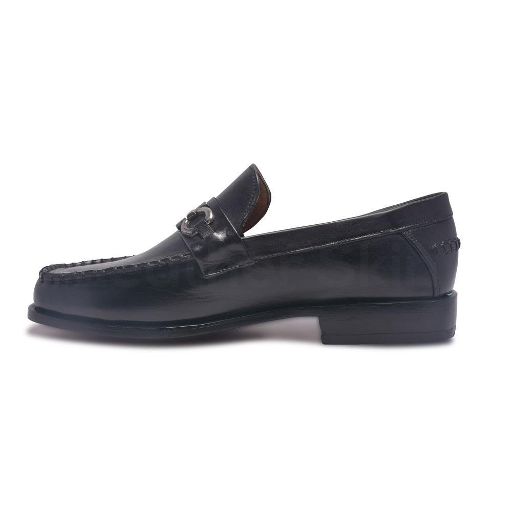 Black Loafers For Men In Genuine Leather